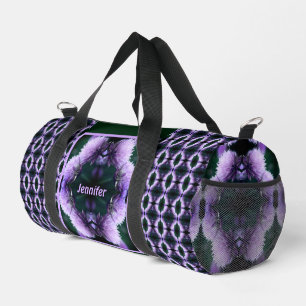 Blühende Lila Allium Abstrakt Personalisiert Duffle Bag