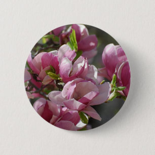 Blühende Magnolie Button