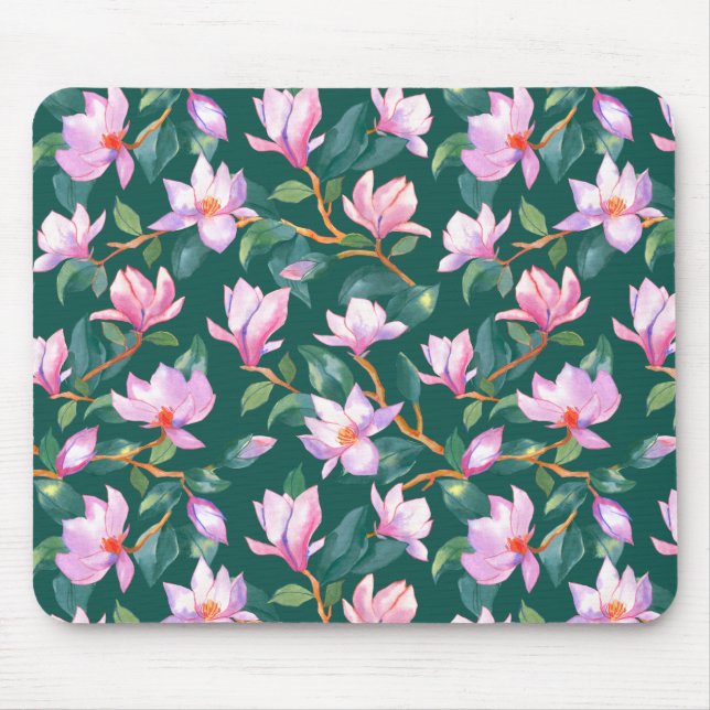 blühende Magnolie Mousepad (Vorne)