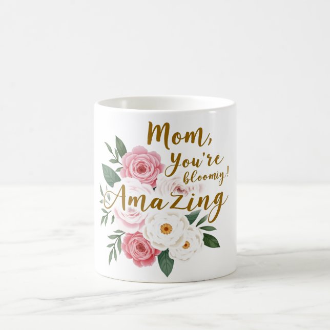 Blühende Mama Tasse (Mittel)