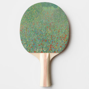 Blühende Mohnblumen - Gustav Klimt Tischtennis Schläger