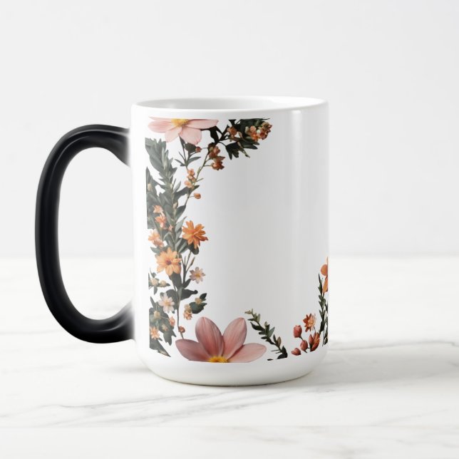Blühende Morphing-Tasse - 15 oz Verwandlungstasse (Links)