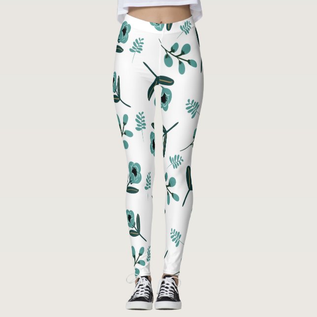 Blühende Nacht  Leggings (Vorderseite)