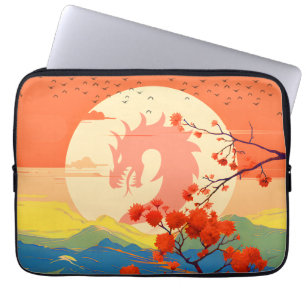 BLÜHENDE NATUR BERG DRACHE  LAPTOPSCHUTZHÜLLE