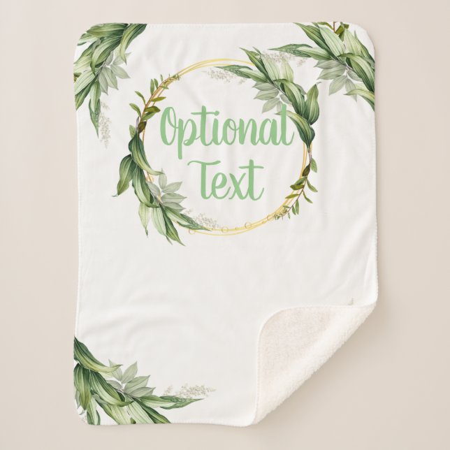 Blühende Olivenbäume  Sherpadecke (Vorderseite)