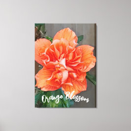 Blühende Orangenwerbung Leinwanddruck