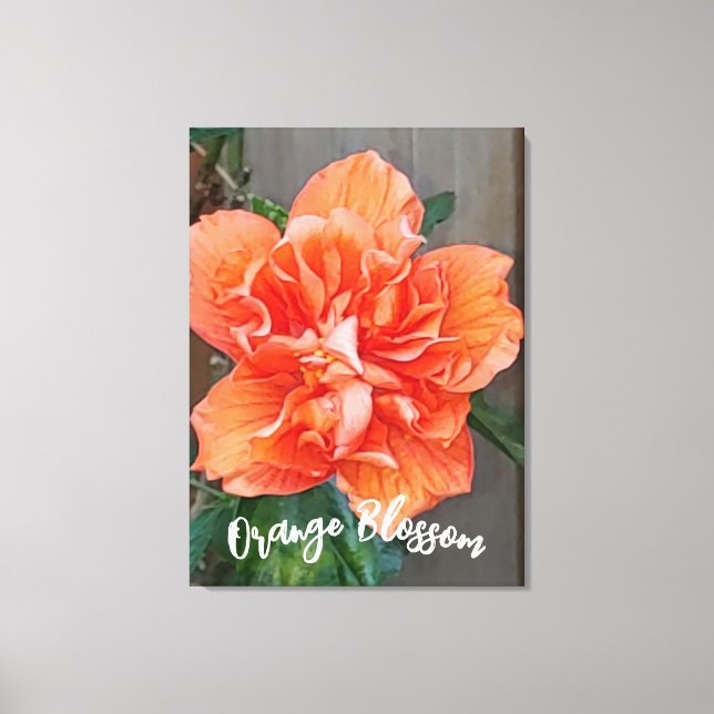 Blühende Orangenwerbung Leinwanddruck (Vorderseite)