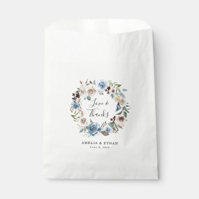 Blühende personalisierte Hochzeit der Schönheits-| Geschenktütchen (Vorderseite)