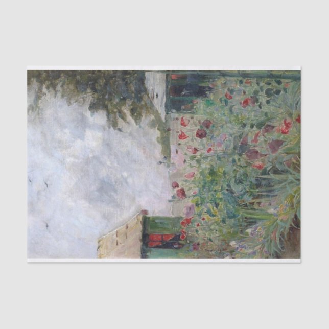 Blühende Poppies von Julia Beck Seidenpapier (Vorderseite)