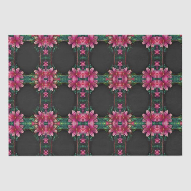 Blühende Romantik: Ein Blumenthema Seidenpapier (Vorderseite)