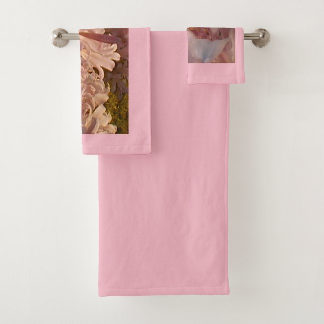 Blühende rosa Lilien Badhandtuch Set (Insitu)