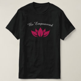 Blühende Rosa Lotus Wasserlilie wird T-Shir empowe T-Shirt