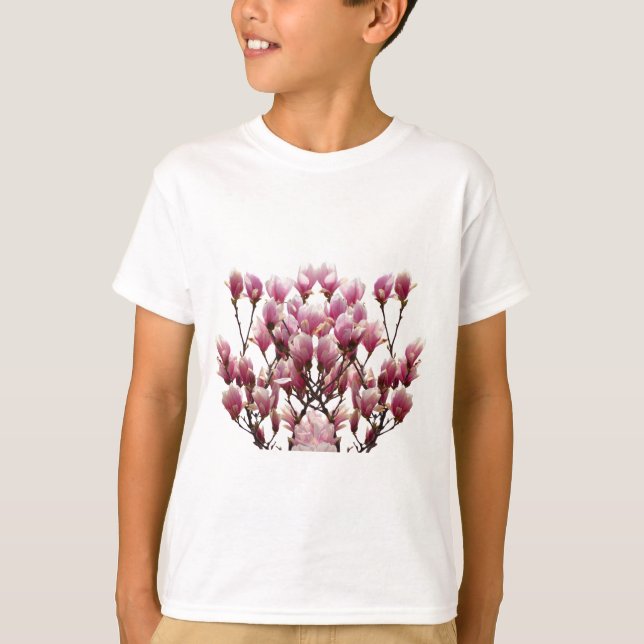 Blühende rosa Magnolias-Frühlingsstimmung in der B T-Shirt (Vorderseite)