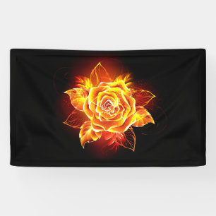 Blühende Rose Banner
