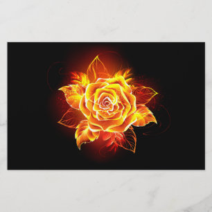 Blühende Rose Briefpapier