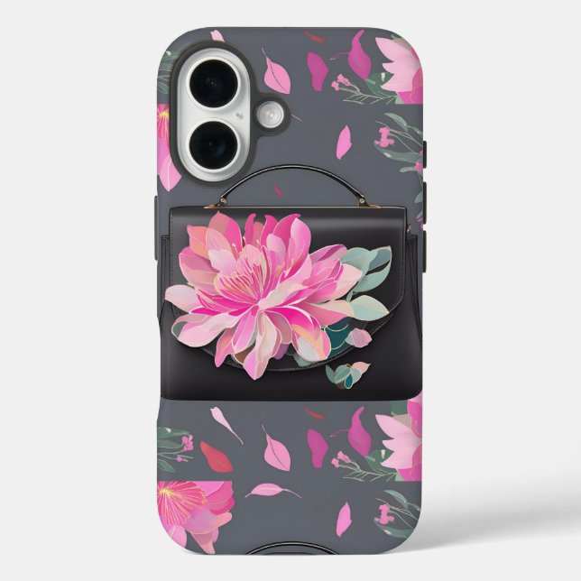 Blühende Rose KI-Kunst Case-Mate iPhone Hülle (Rückseite)