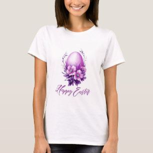 Blühende Rose Ostereier T-Shirt
