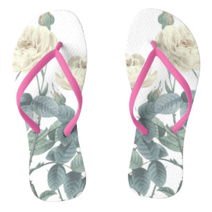 Blühende Rose Sommer Blumenblütenbotanisch Flip Flops