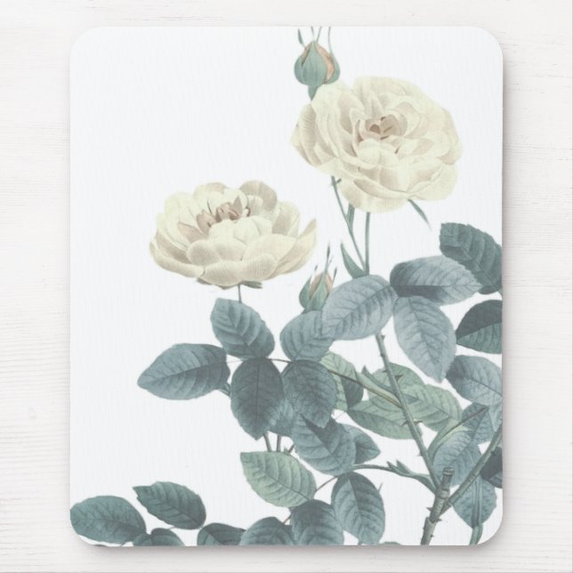 Blühende Rose Sommer Blumenblütenbotanisch Mousepad (Vorne)