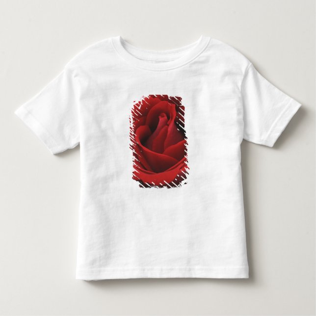 Blühende Rote Rose Kleinkind T-shirt (Vorderseite)