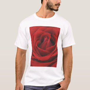Blühende Rote Rose T-Shirt