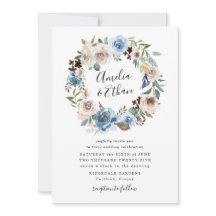 Blühende Schönheit | Einladung zur Blumenhochzeit