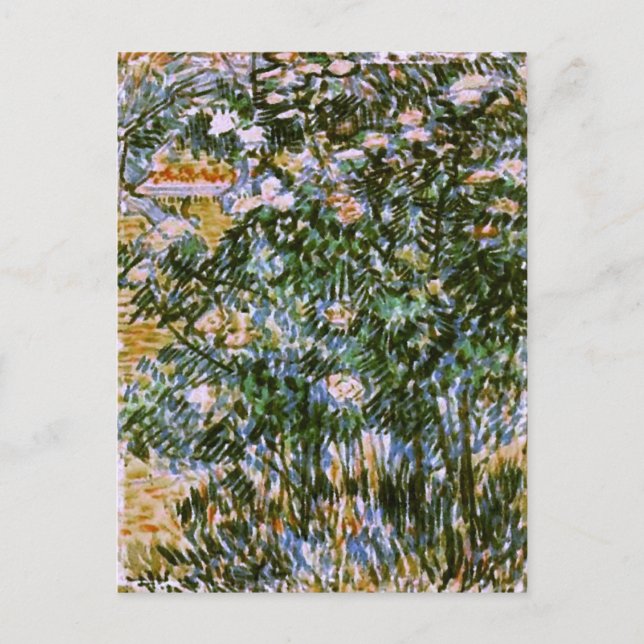 Blühende Shrubs, Van Gogh Fine Art Postkarte (Vorderseite)