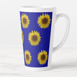 Blühende Sonnenblume Milchtasse