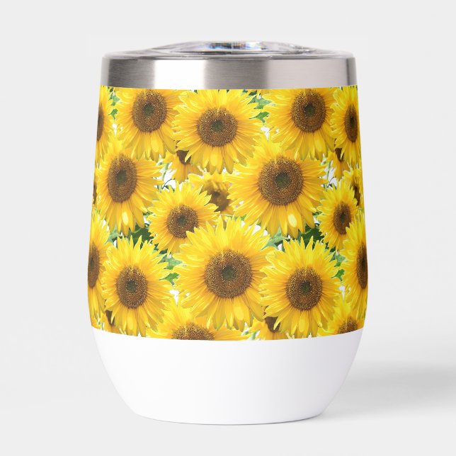 Blühende Sonnenblumen (Vorderseite)