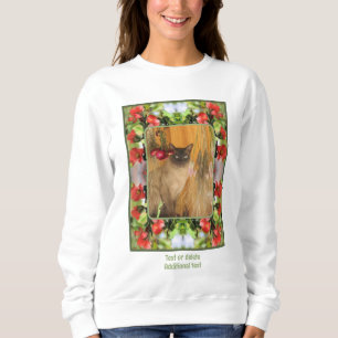Blühende Stille Blüten schaffen Ihr eigenes Foto Sweatshirt
