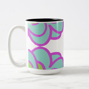 Blühende Sukkulente Kaffeepause Tasse