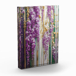 Blühende Tapete Violet Gold Wisteria Fotoblock