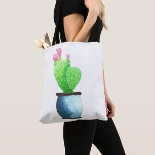 Blühende Tasche