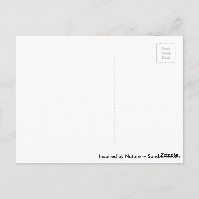 Blühende Träume Postkarte (Rückseite)