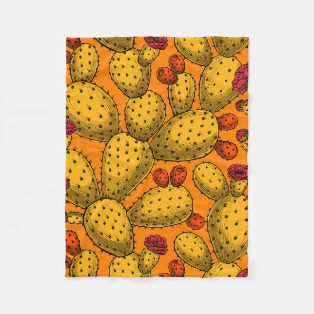 Blühende Trübungen in Gelb Fleecedecke (Vorderseite)