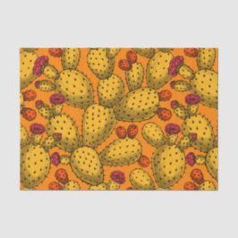 Blühende Trübungen in Gelb Seidenpapier