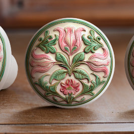 Blühende Tulip Harmony Keramik Knoblauch Pull Keramikknauf
