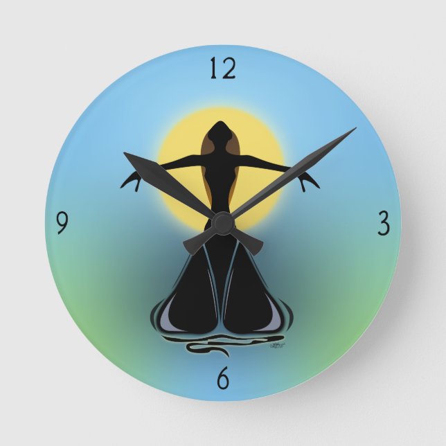 Blühende weibliche Uhr (Vorderseite)