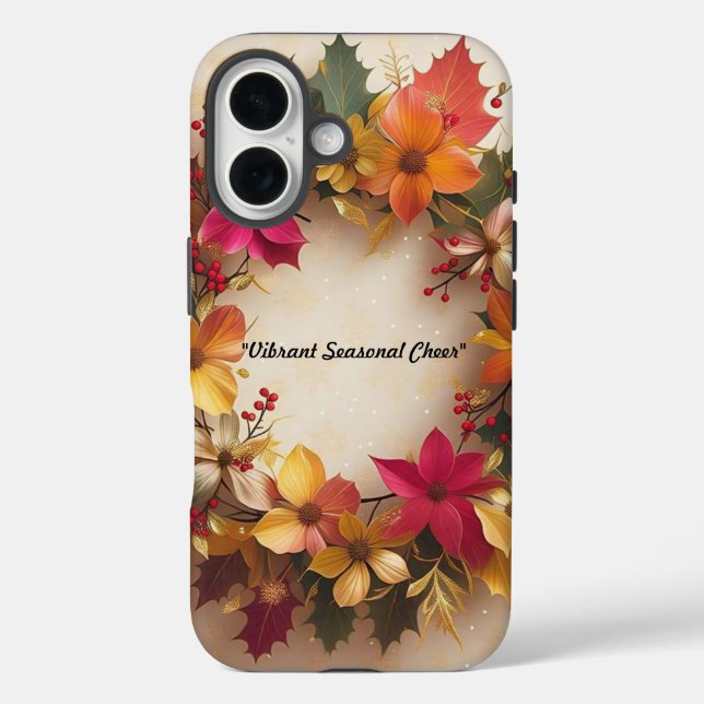 "Blühende Weihnachtsfreude" Case-Mate iPhone Hülle (Rückseite)