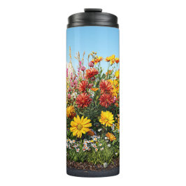 Blühende Wiese Thermal Tumbler. Thermosbecher