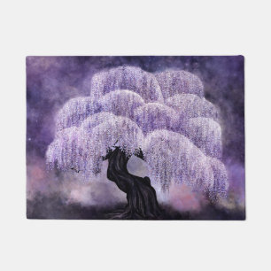 Blühende Wisteria Tree Fußmatte