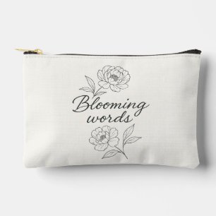 Blühende Worte Floraltasche Zubehörtasche