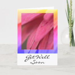 Blühende Wünsche werden bald gut Dankeskarte