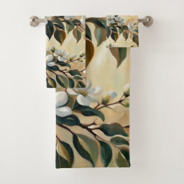 Blühende Zweigstelle 12 Badetücher Badhandtuch Set