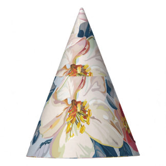 Blühender Apfelbaum, Eleganzmuster. Partyhütchen