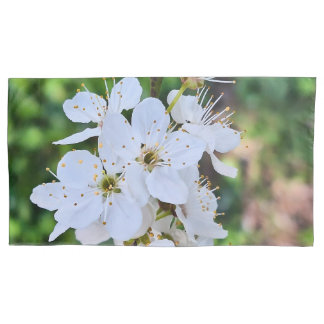 Blühender Baum im Frühling Rumänien – Blütenfotogr Kissenbezug