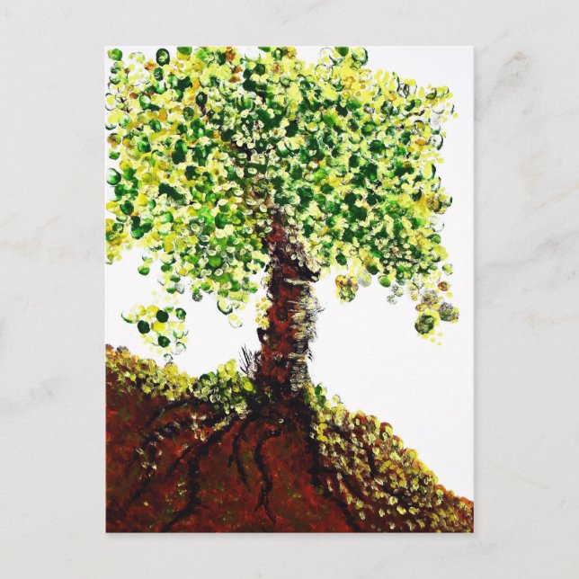 Blühender Baum Postkarte (Vorderseite)