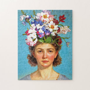 „Blühender Bouffant“ Anna - Kunst- und Blumen Gese Puzzle