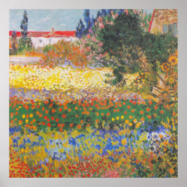 Blühender Garten 1888 von Vincent Van Gogh Poster