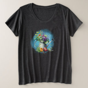 blühender Garten Große Größe T-Shirt